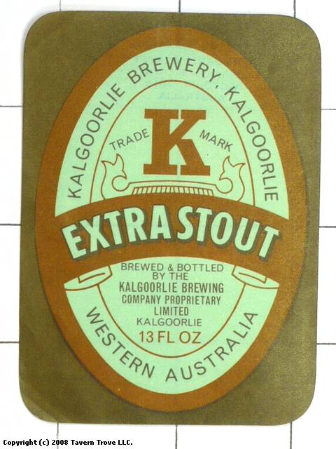 Item 34541 1964 K Extra Stout Label