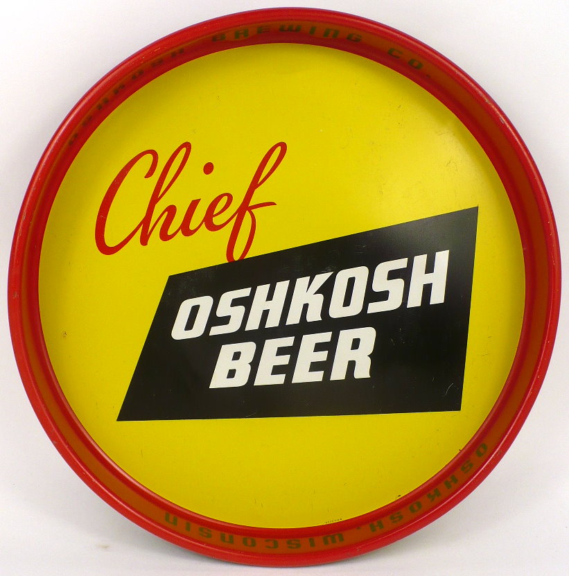 Item Chief Oshkosh Beer Serving Tray