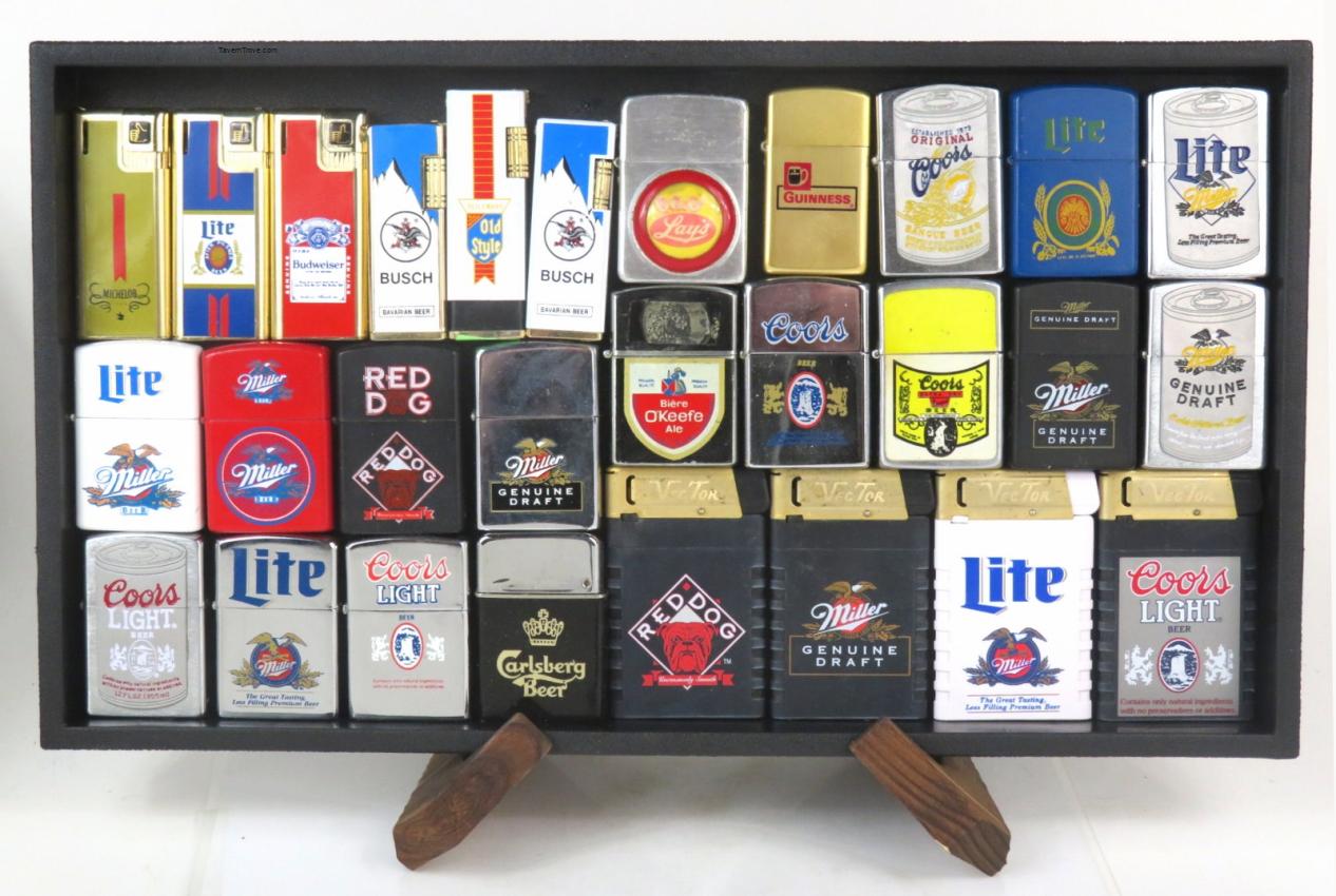 46 Advertising Lighters Mostly Beer Brands Budweiser