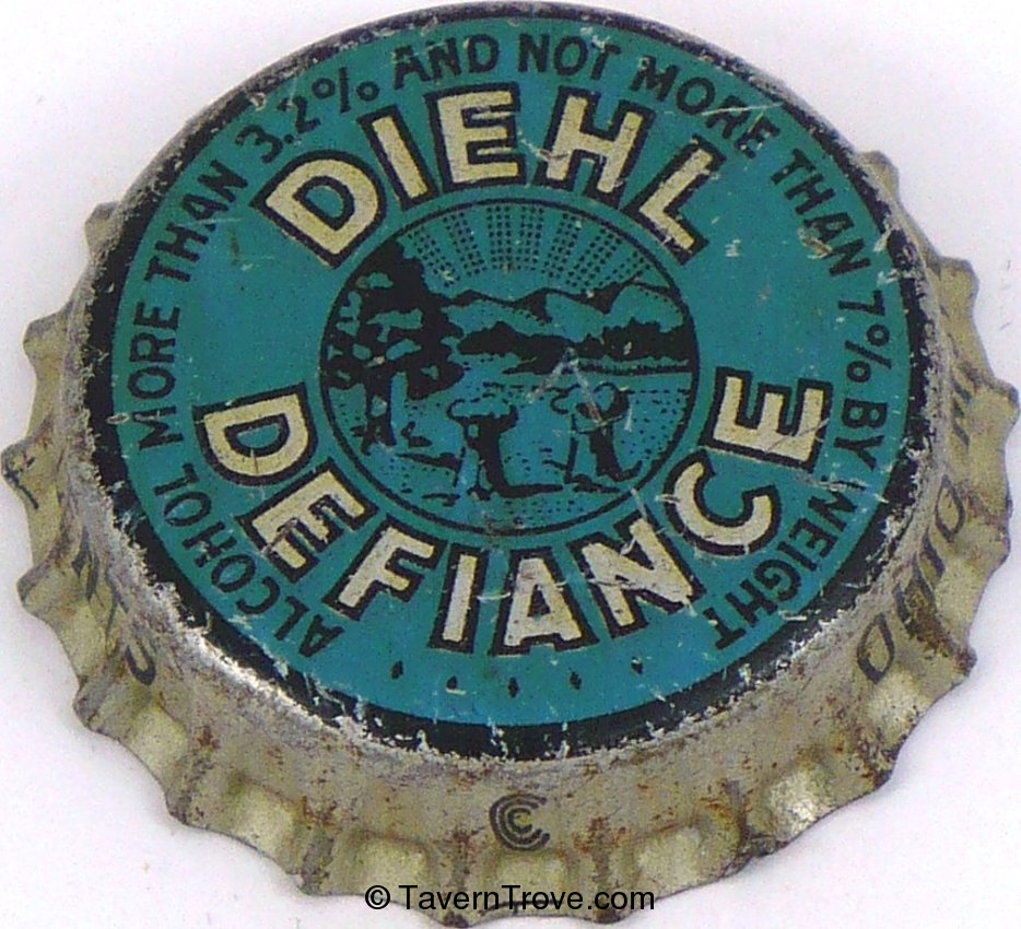 Diehl Beer ~OH 1½¢ Tax Lid