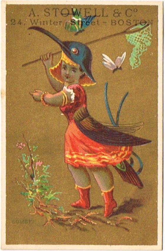 A. Stowell & Co., Importers Boston Massachusetts Bird-Girl