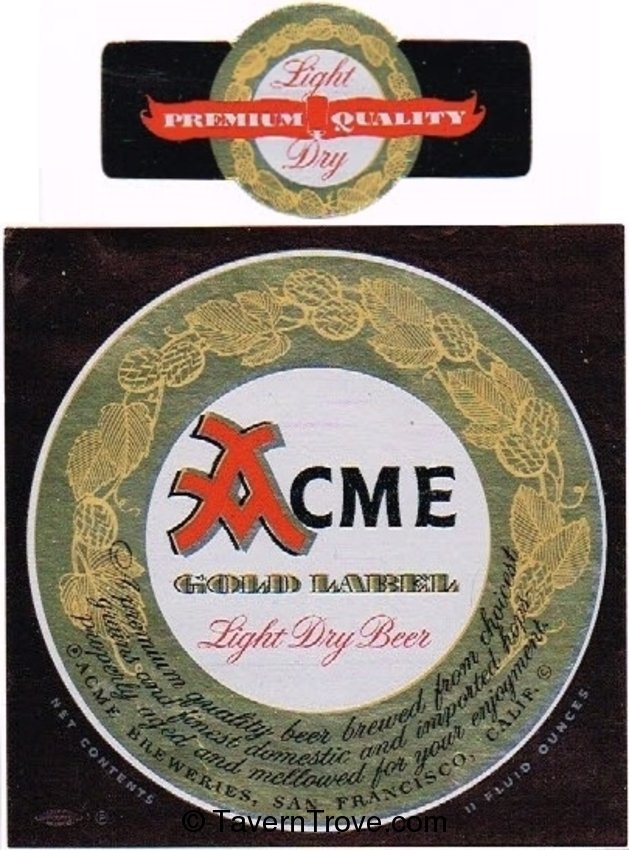 Acme Gold Label Beer 