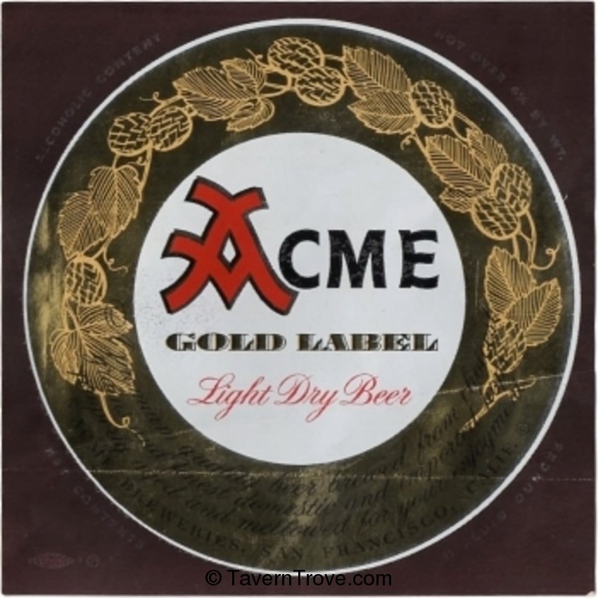 Acme Gold Label Beer 