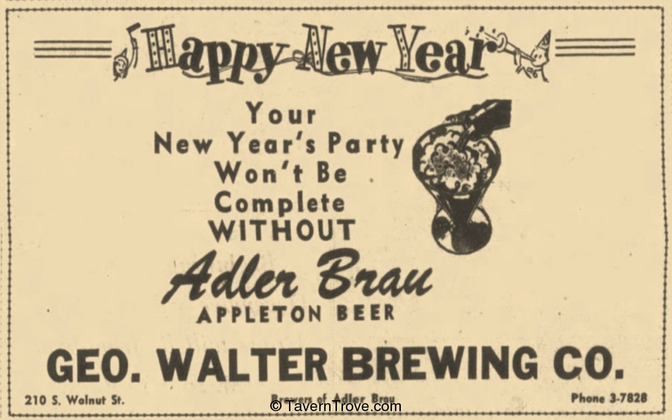 Item #42065 1948 Adler Brau Beer Paper Ad