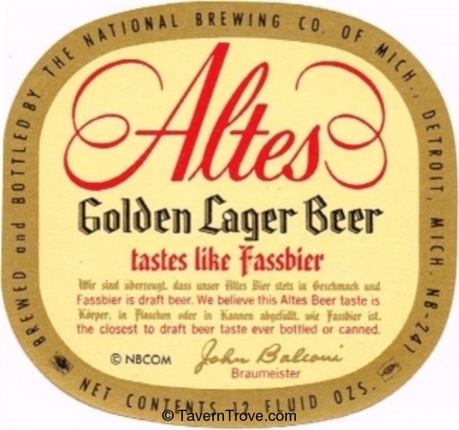 Altes Golden Lager Beer (NB-241)