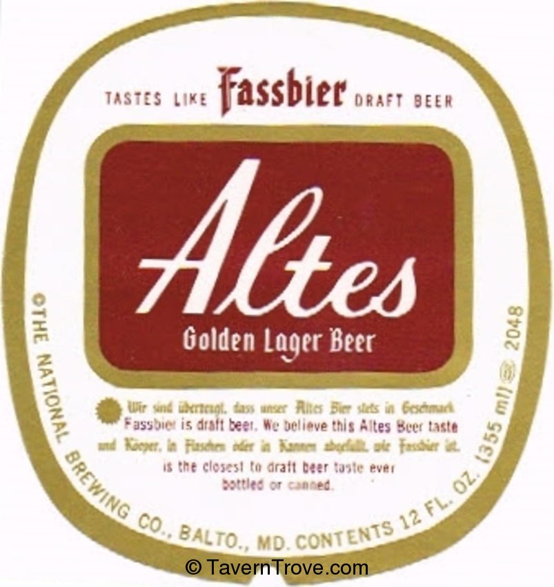 Altes Golden Lager Beer