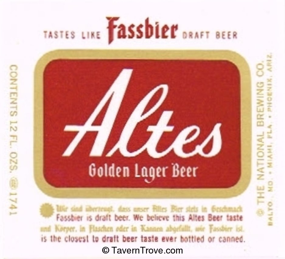 Altes Golden Lager Beer