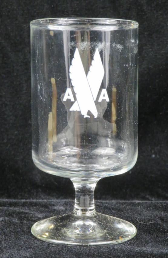 American Airlines 1st Class Drink Glass