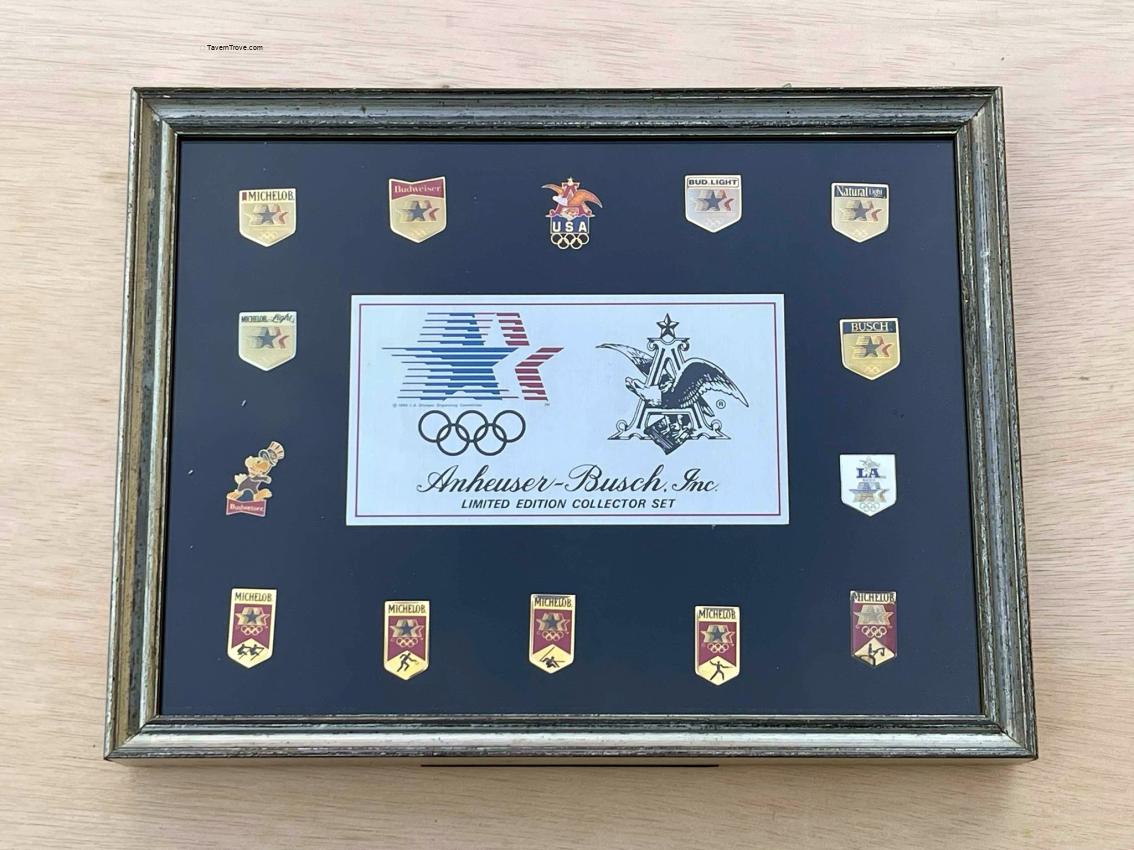 Anheuser Busch Los Angeles Olympic Pin Set