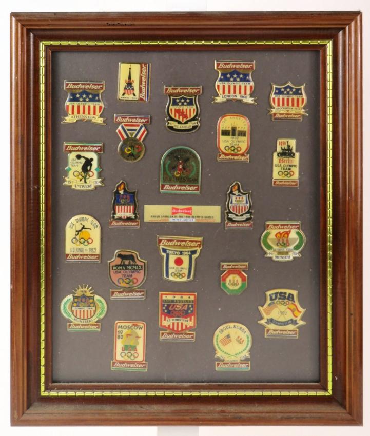 Anheuser Busch Olympic Games 23 Framed Pins