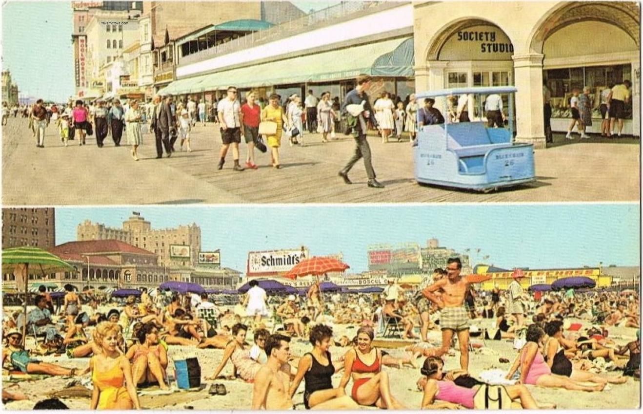 Atlantic City Boardwalk & Beach Schmidt's Beer Sign