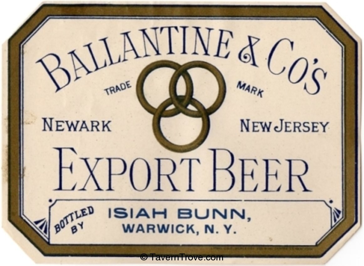 Ballantine & Co's Export Beer