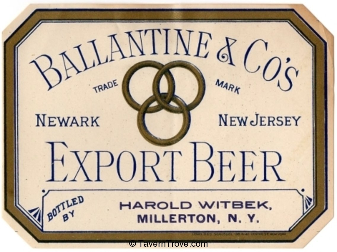 Ballantine & Co's Export Beer