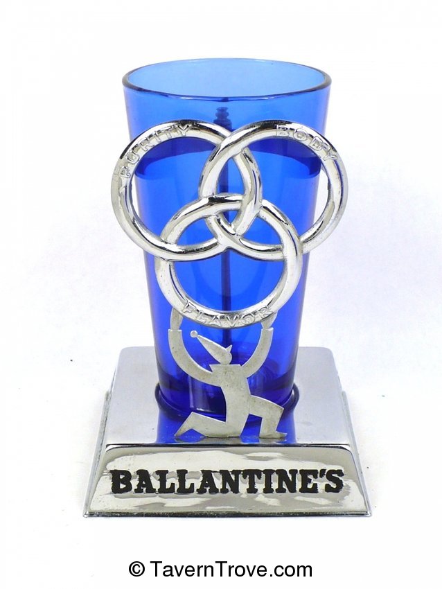 Ballantine Beer/Ale foam scraper holder