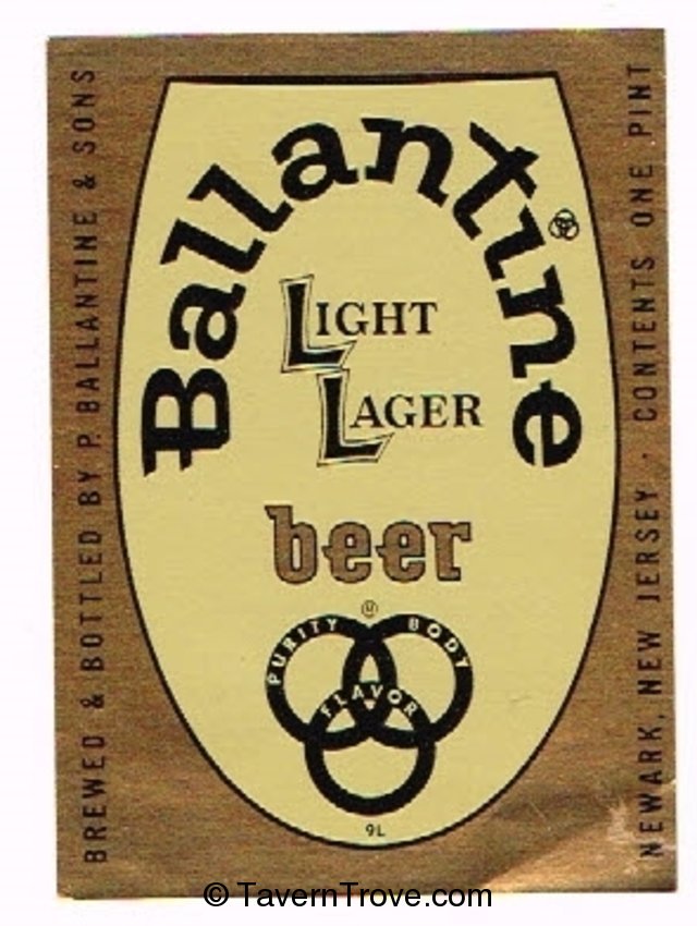 Ballantine Light Lager  Beer