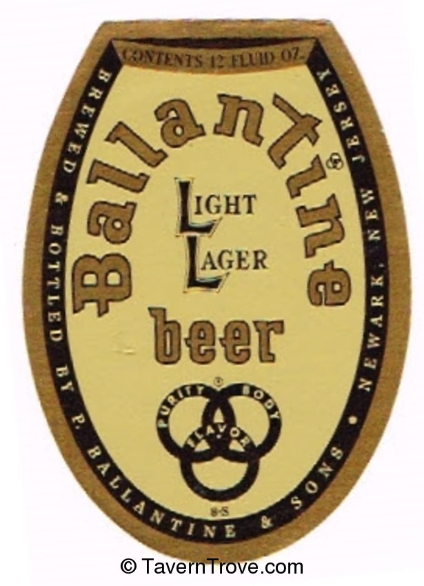 Ballantine Light Lager Beer