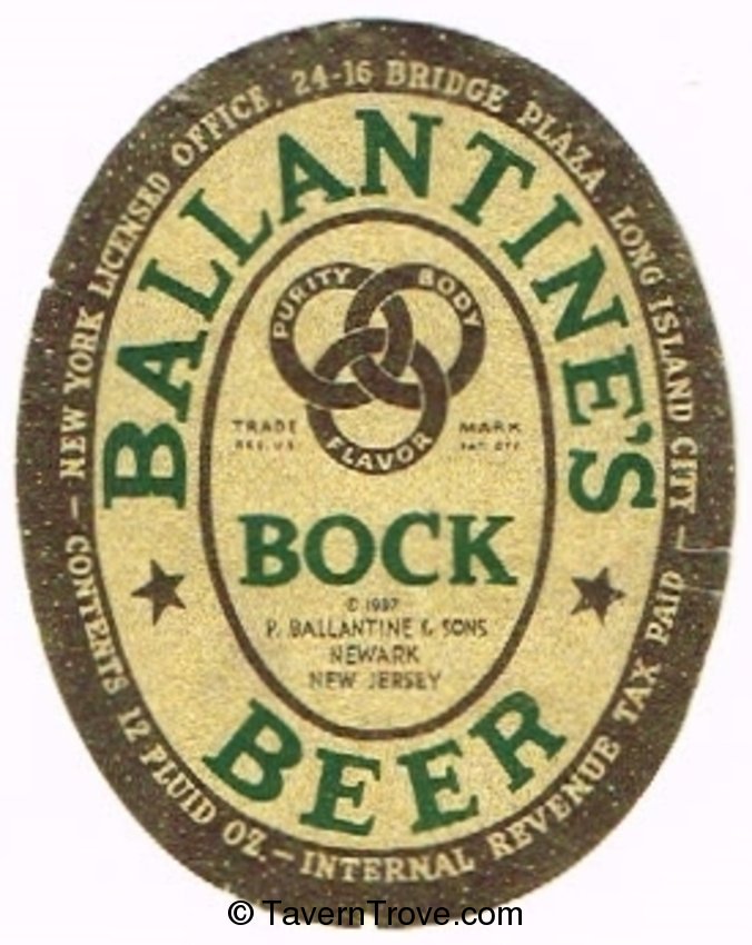 Ballantine's Bock Beer