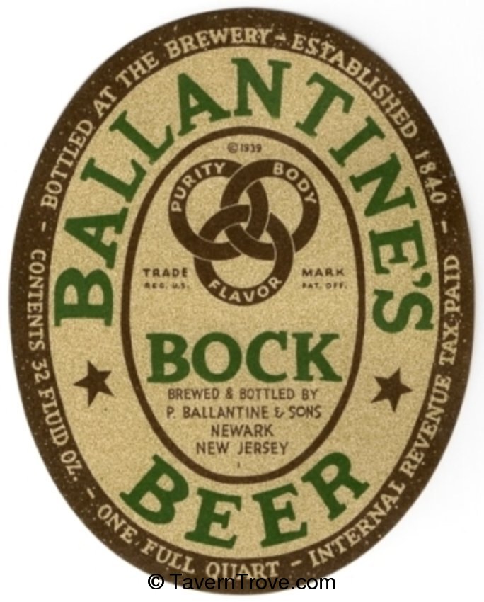 Ballantine's Bock Beer