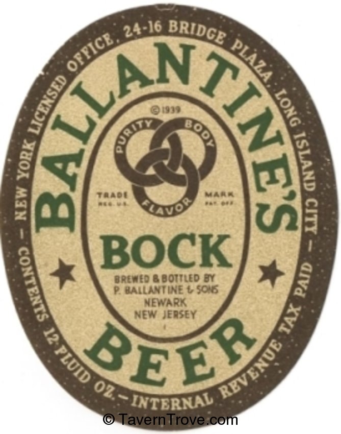 Ballantine's Bock Beer