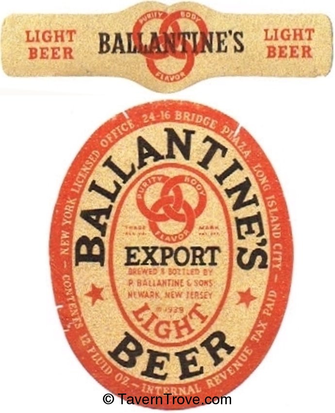 Ballantine's Export Light Beer 