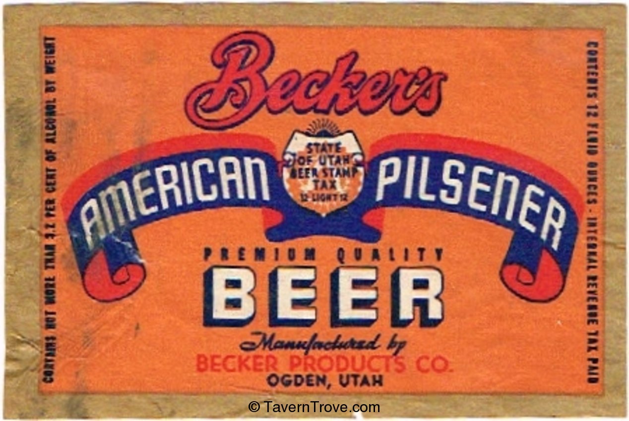 Becker's American Pilsener Beer 