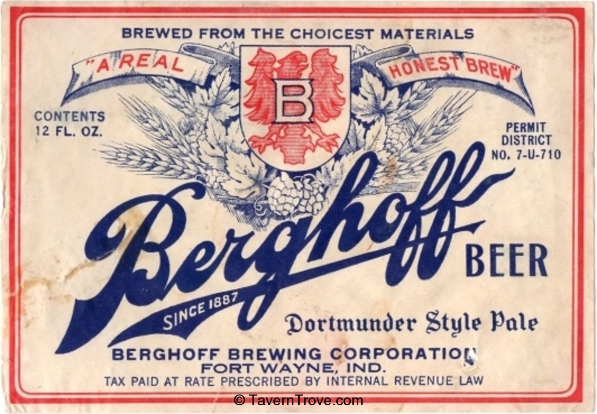 Berghoff Pale Dortmunder Beer 