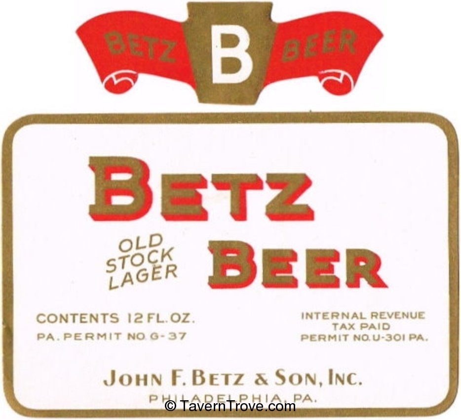 Betz Old Stock Lager Beer