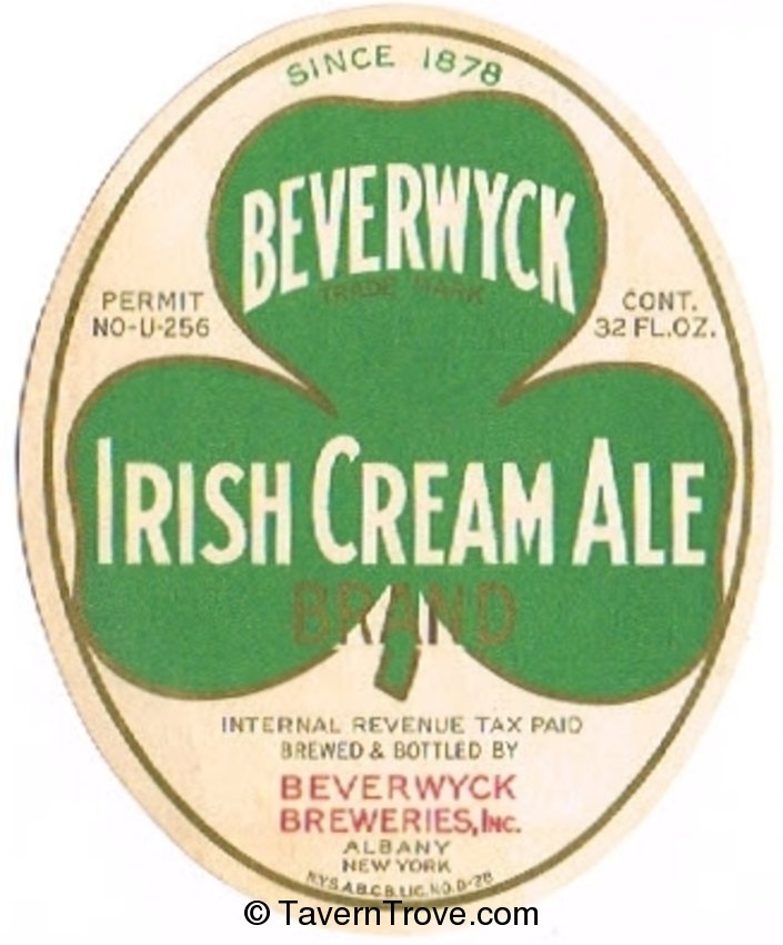 Beverwyck Irish Cream Ale