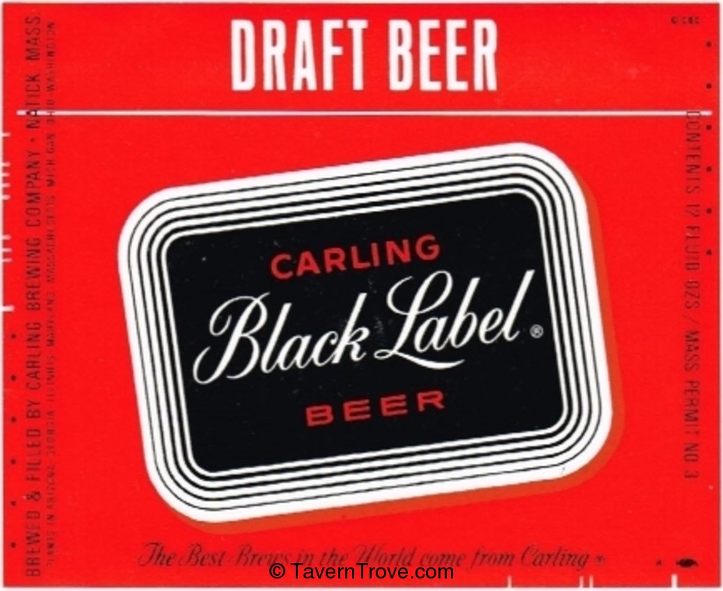 Black Label Draft Beer