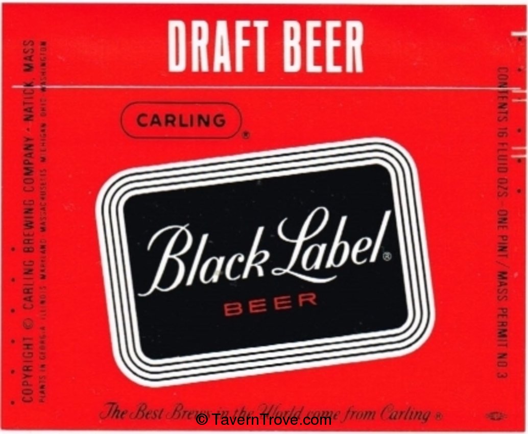 Black Label Draft Beer