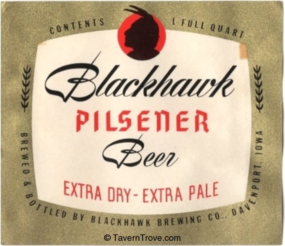 Blackhawk Pilsener Beer 