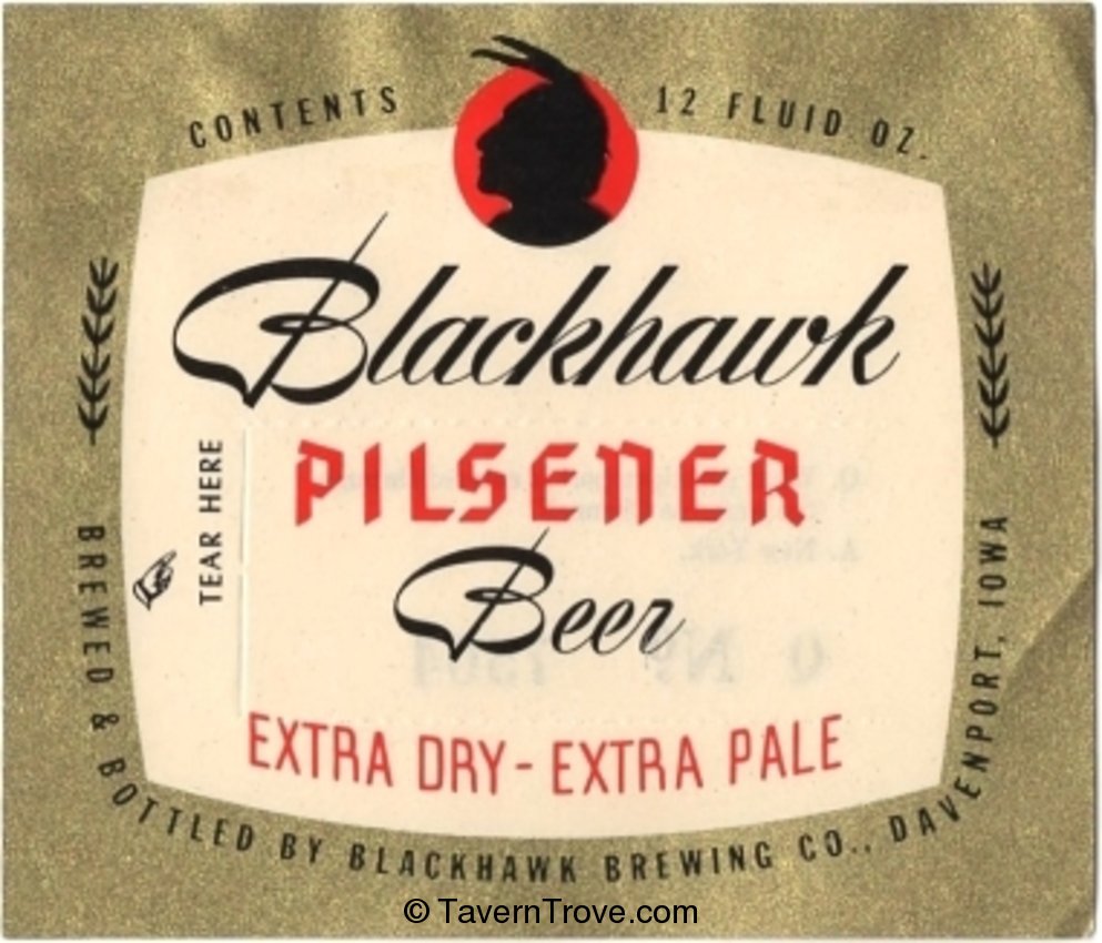 Blackhawk Pilsener Beer 