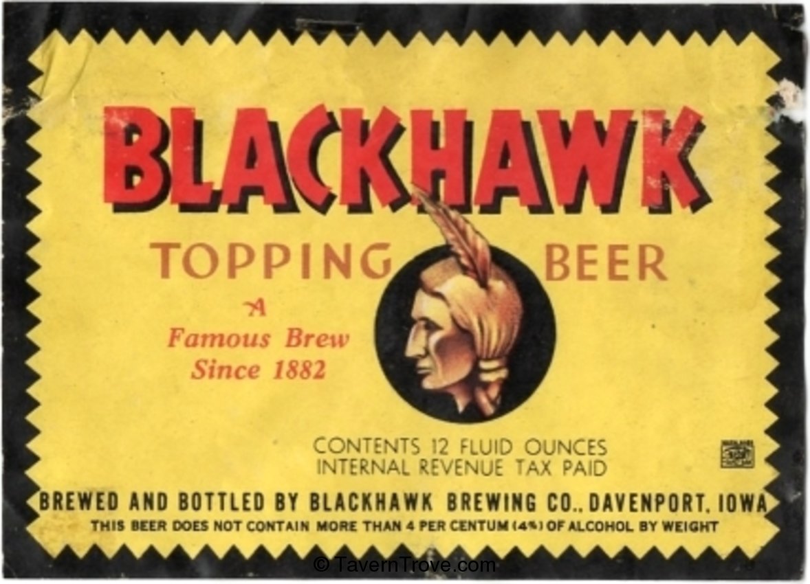 Blackhawk Topping Beer 