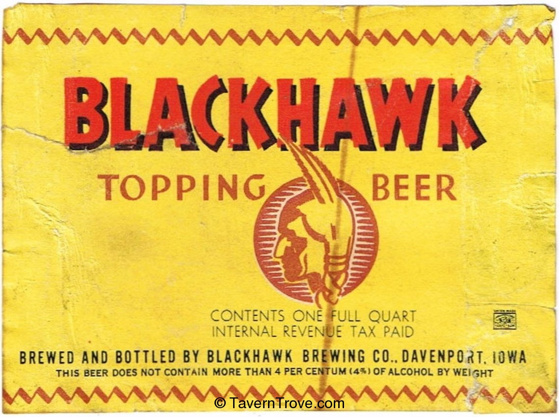 Blackhawk Topping Beer