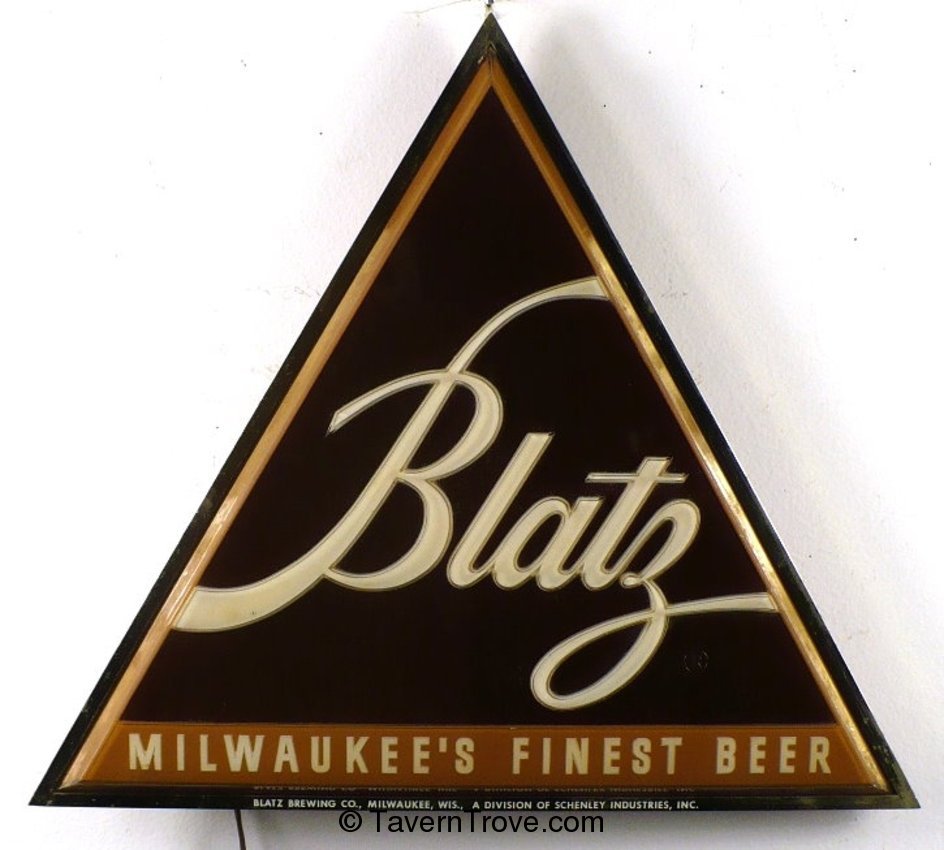 Blatz Beer lighted sign