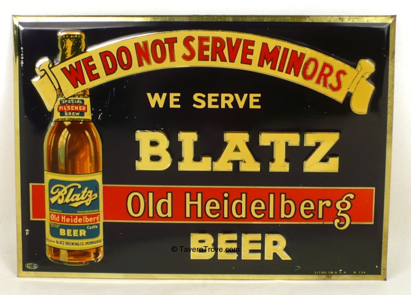 old Milwaukee, WI brewing company sign for Blatz Beer Stock Photo