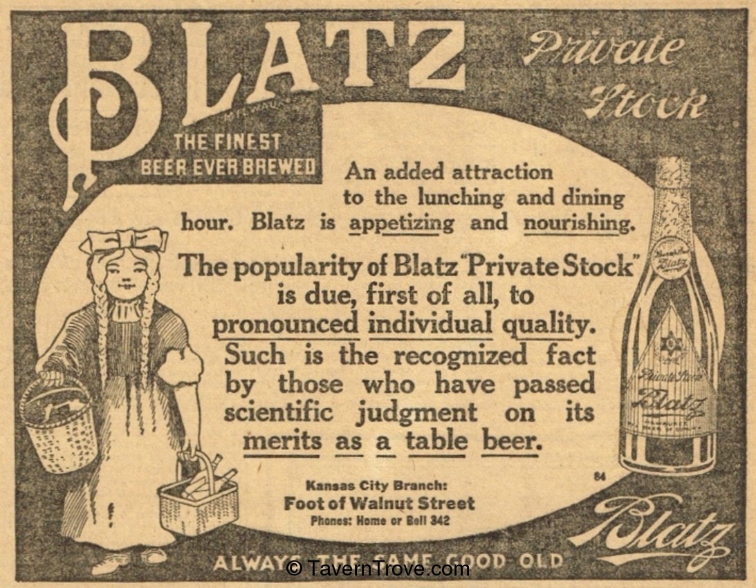 Blatz Private Stock Beer