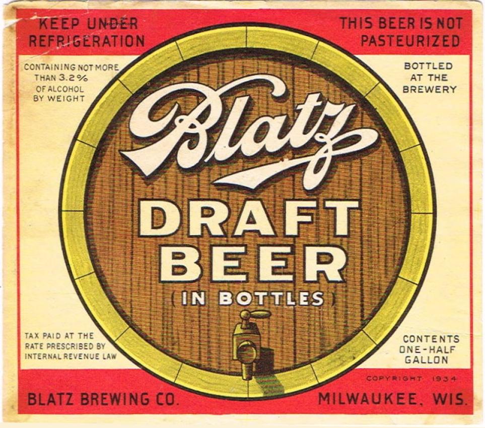 Blatz Draft Beer