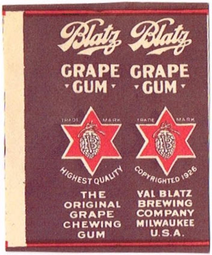 Blatz Grape Gum