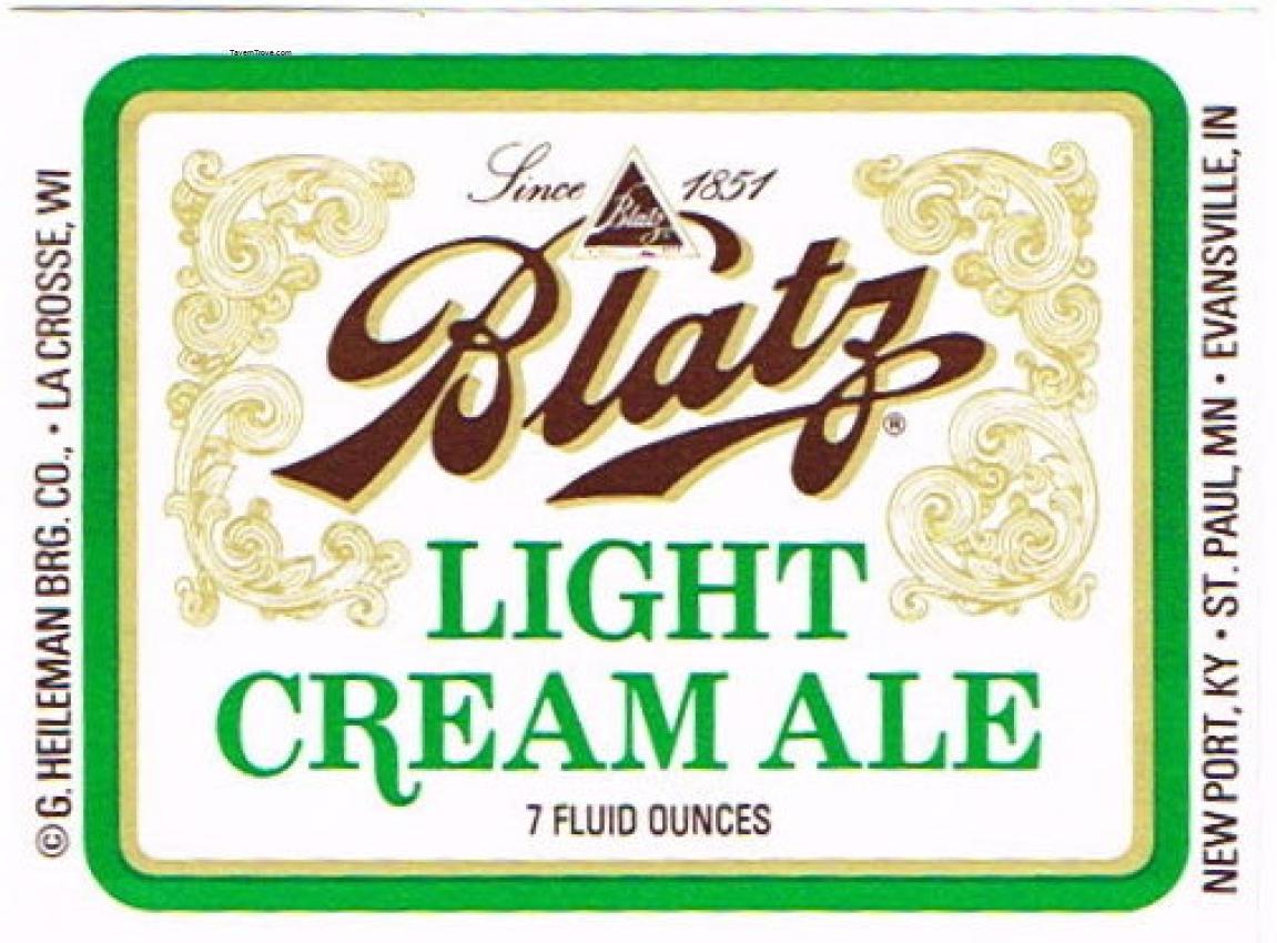 Blatz Light Cream Ale