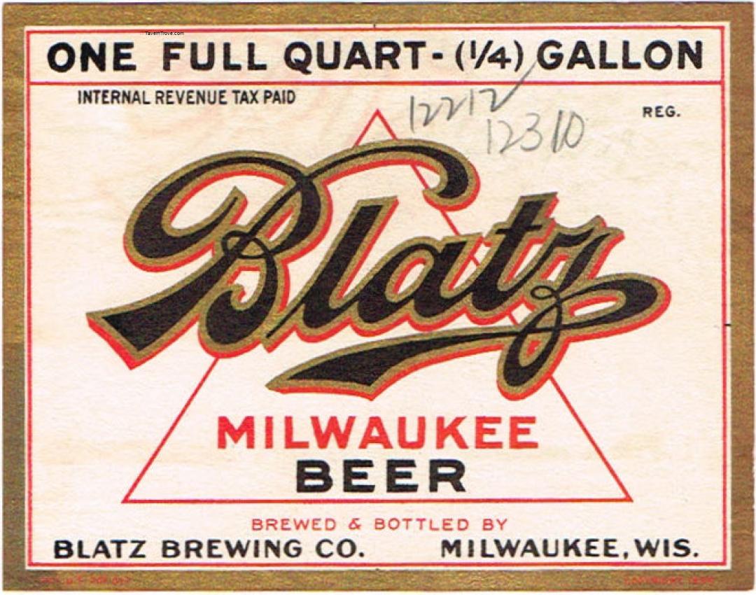 Blatz Milwaukee Beer