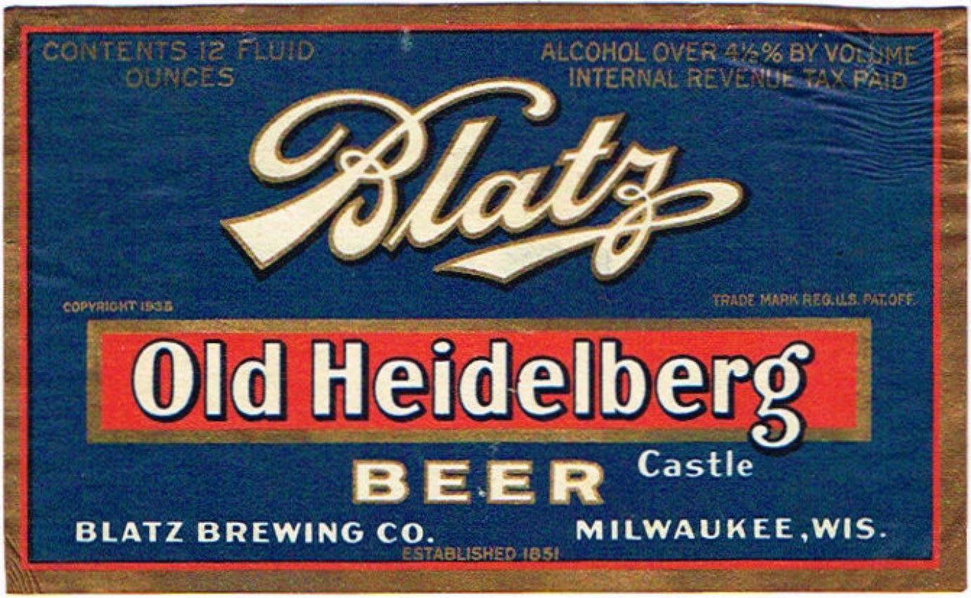 Blatz Old Heidelberg Beer