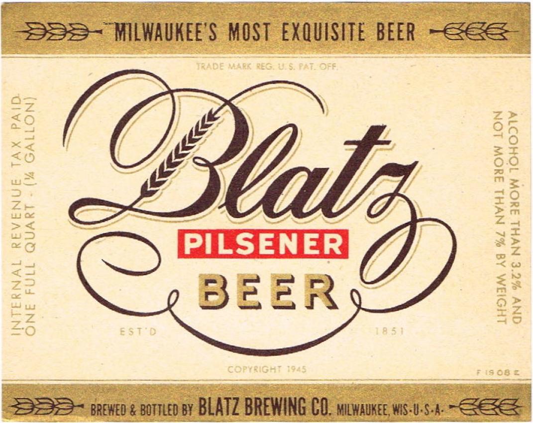 Blatz Pilsener Beer (F 1908 E)