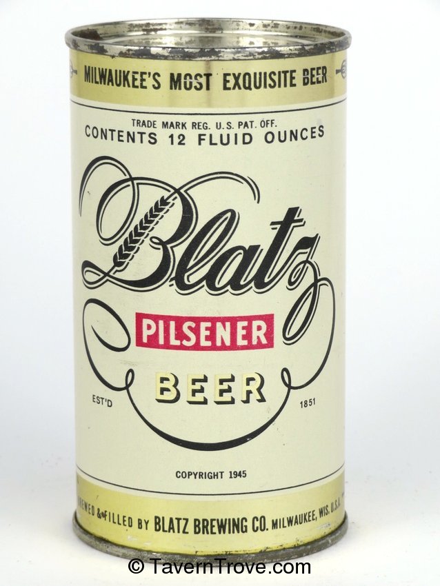 Blatz Pilsner Beer