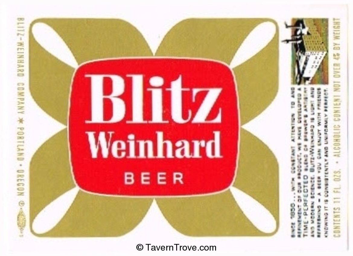 Blitz Weinhard Beer