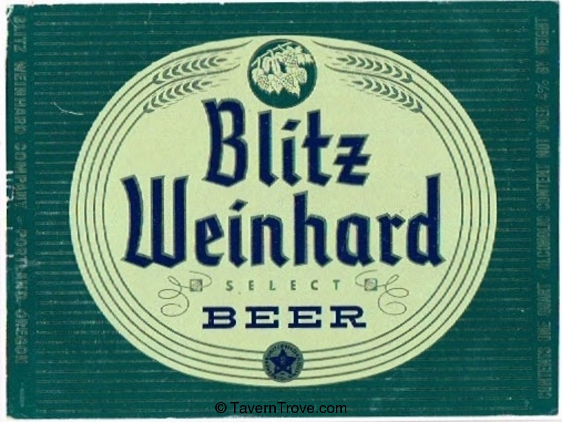 Blitz Weinhard Beer