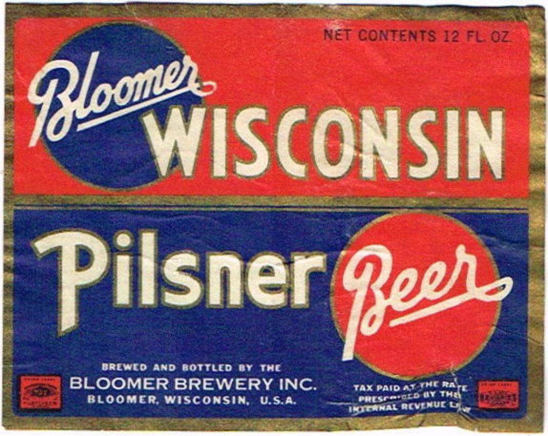 Bloomer Wisconsin Pilsner Beer