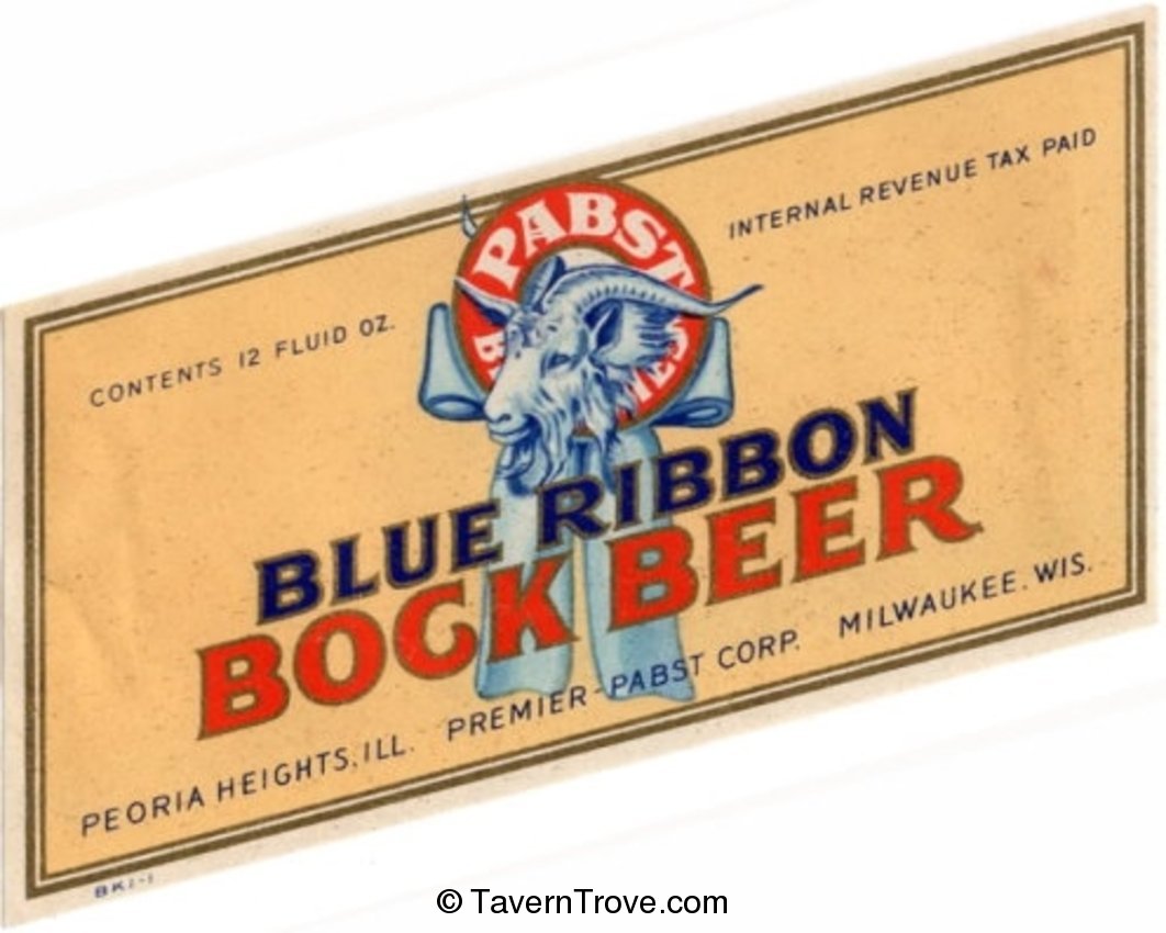 Blue Ribbon Bock Beer