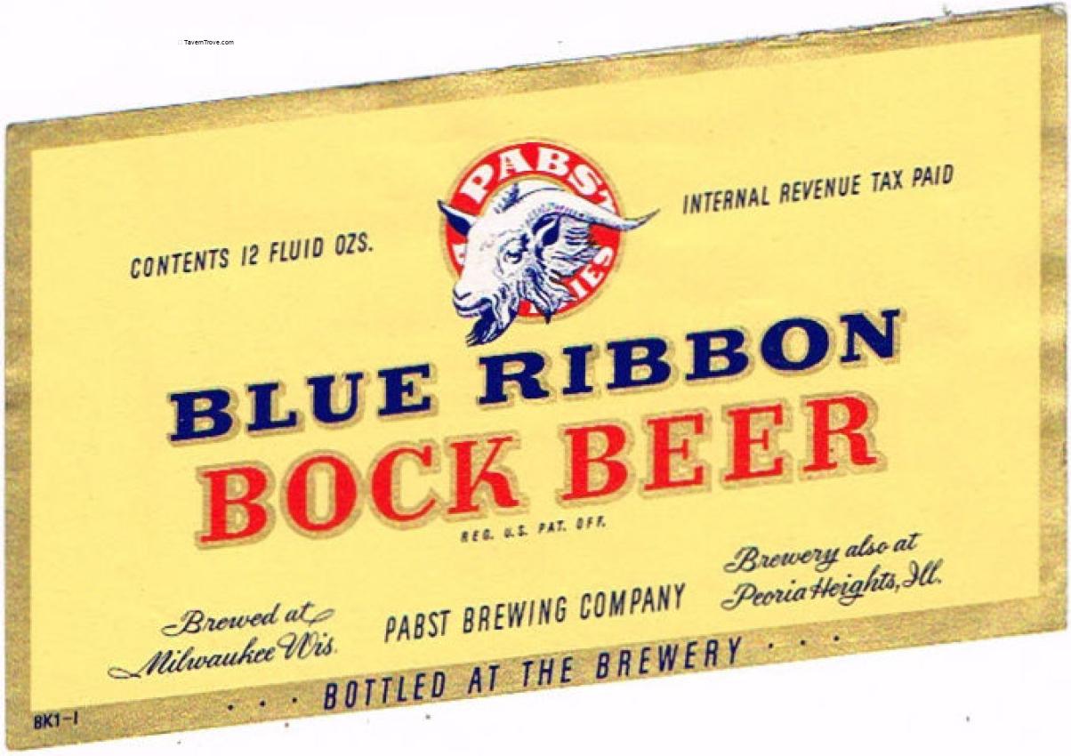 Blue Ribbon Bock Beer