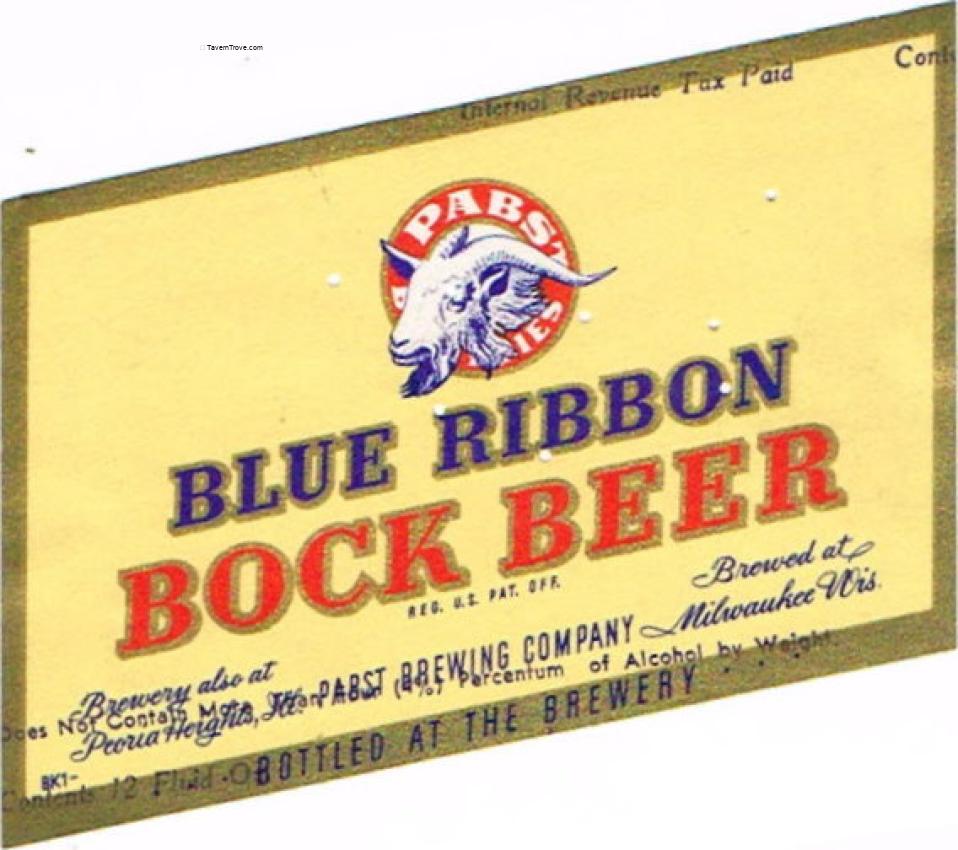 Blue Ribbon Bock Beer (Misprint)